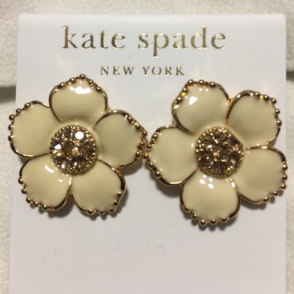 Kate spade flower earrings
