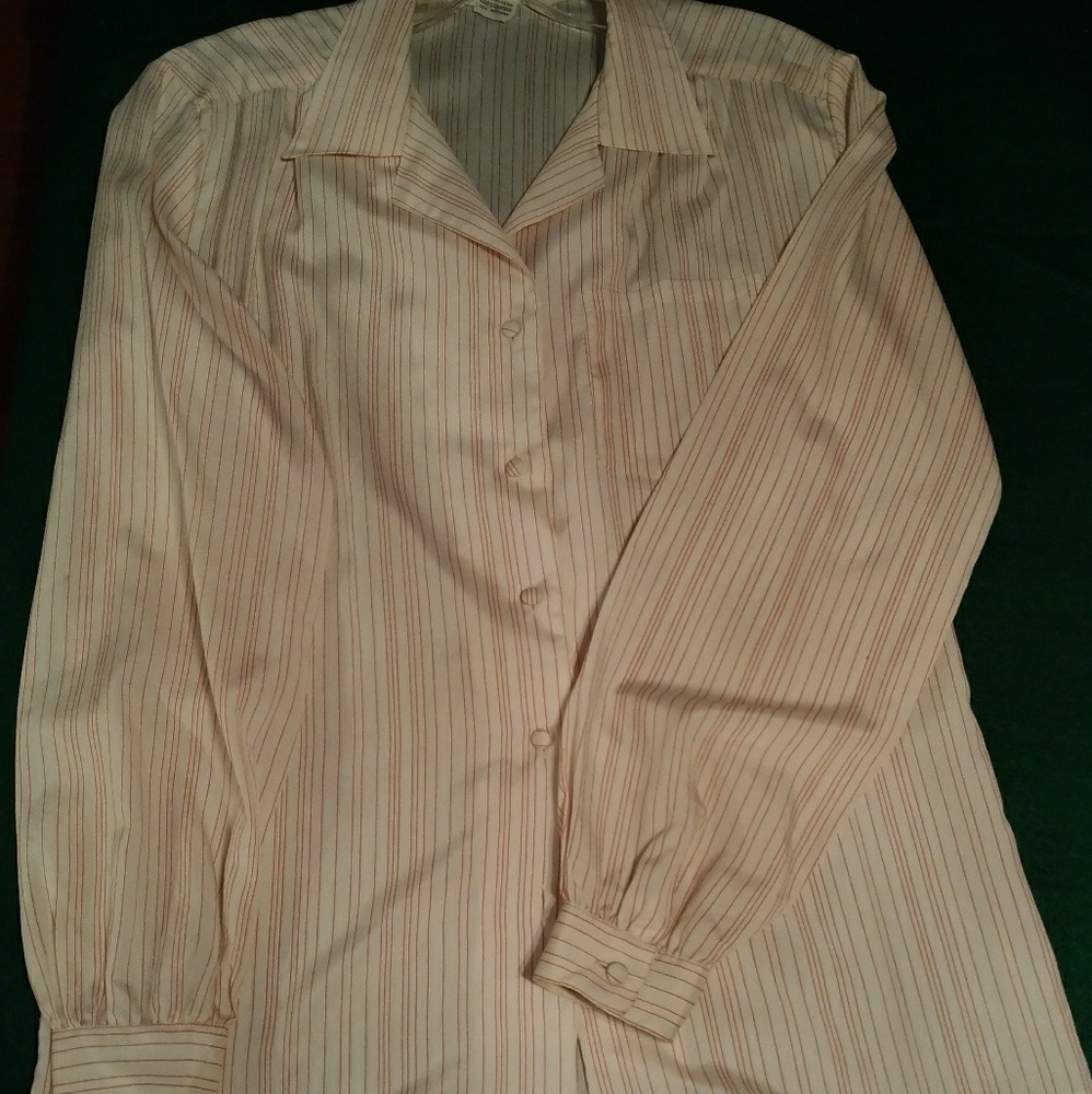 Stripped Cream Under Shirt