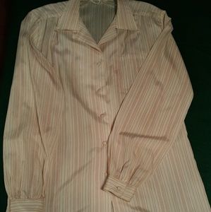 Stripped Cream Under Shirt