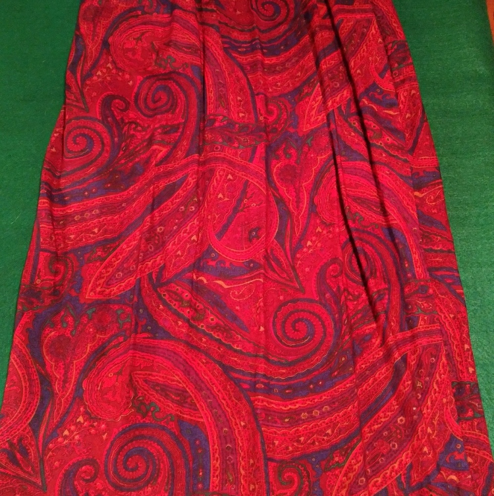 Red Abstract Skirt