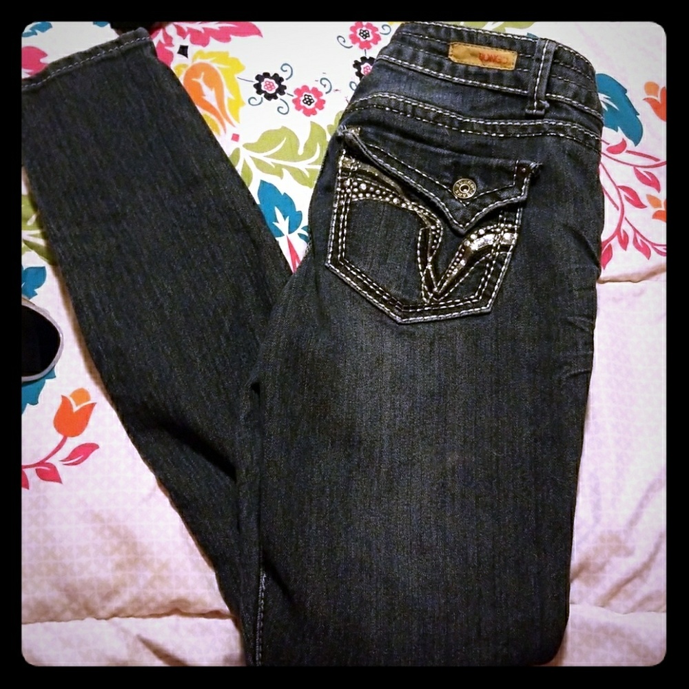 Dark blue bingo skinny jeans