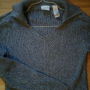 Blue V-Neck Sweater