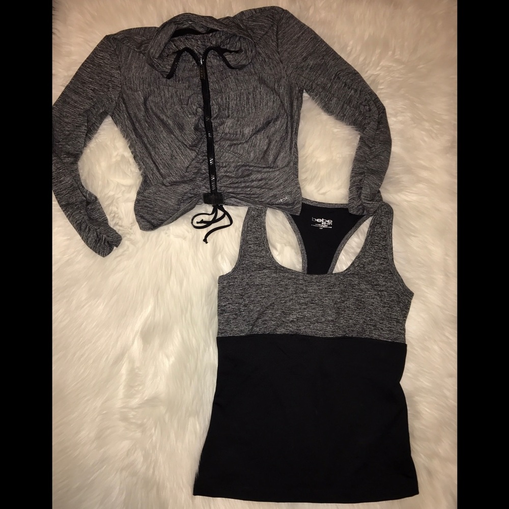 Bebe sport top and jacket! SZ XS and small