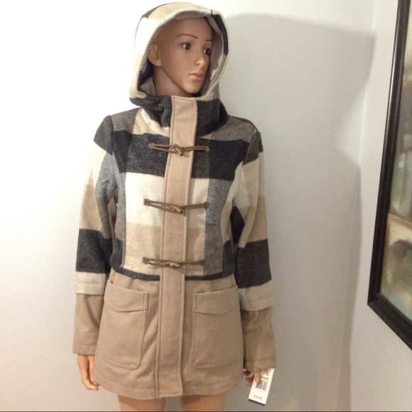 Buffalo Plaid Coat🎉Free Beanie Hat🎉Sale - Picture 3 of 7