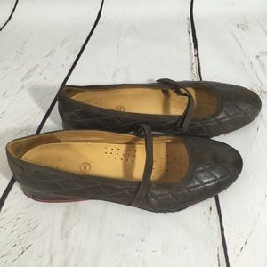 Cole Haan Brown Flats w/Nike Air Tech Size 10 EUC