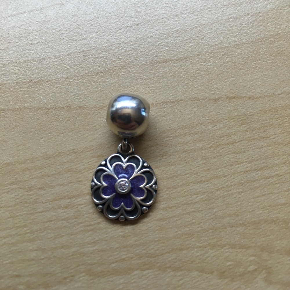 Pandora flower bracelet charm