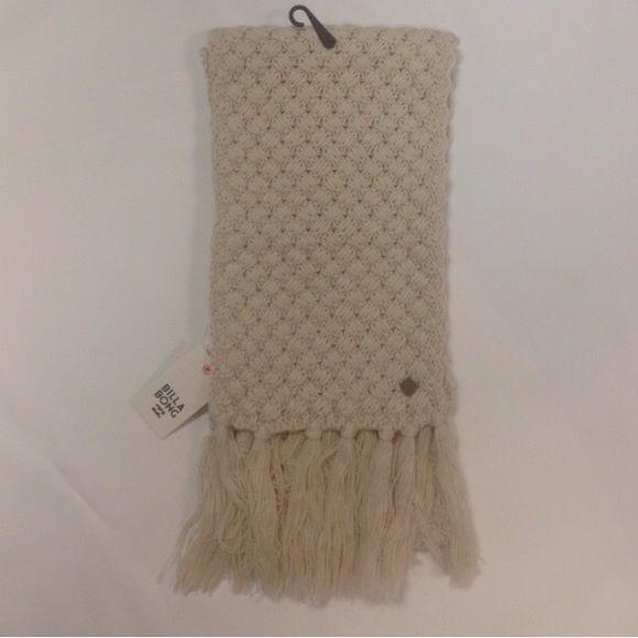 NWT Billabong Tan Fringed Scarf - Picture 2 of 4