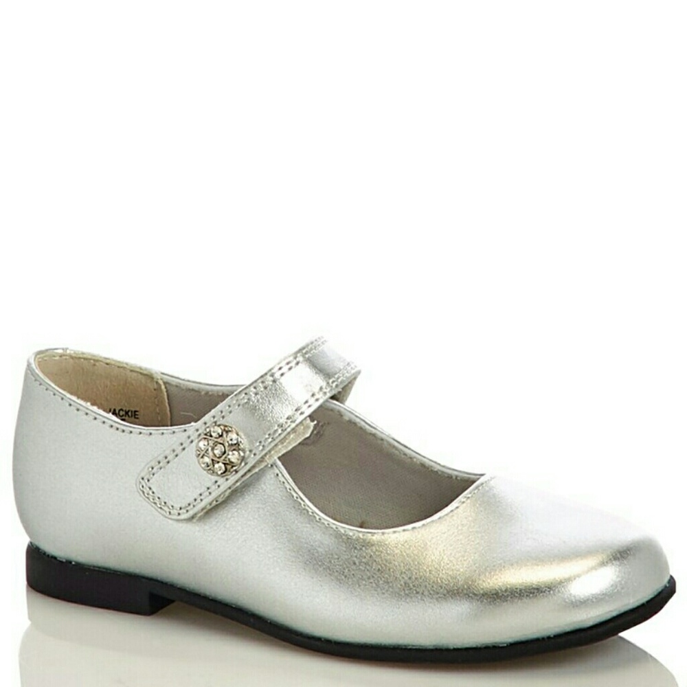 Toddler Girl silver shoes New