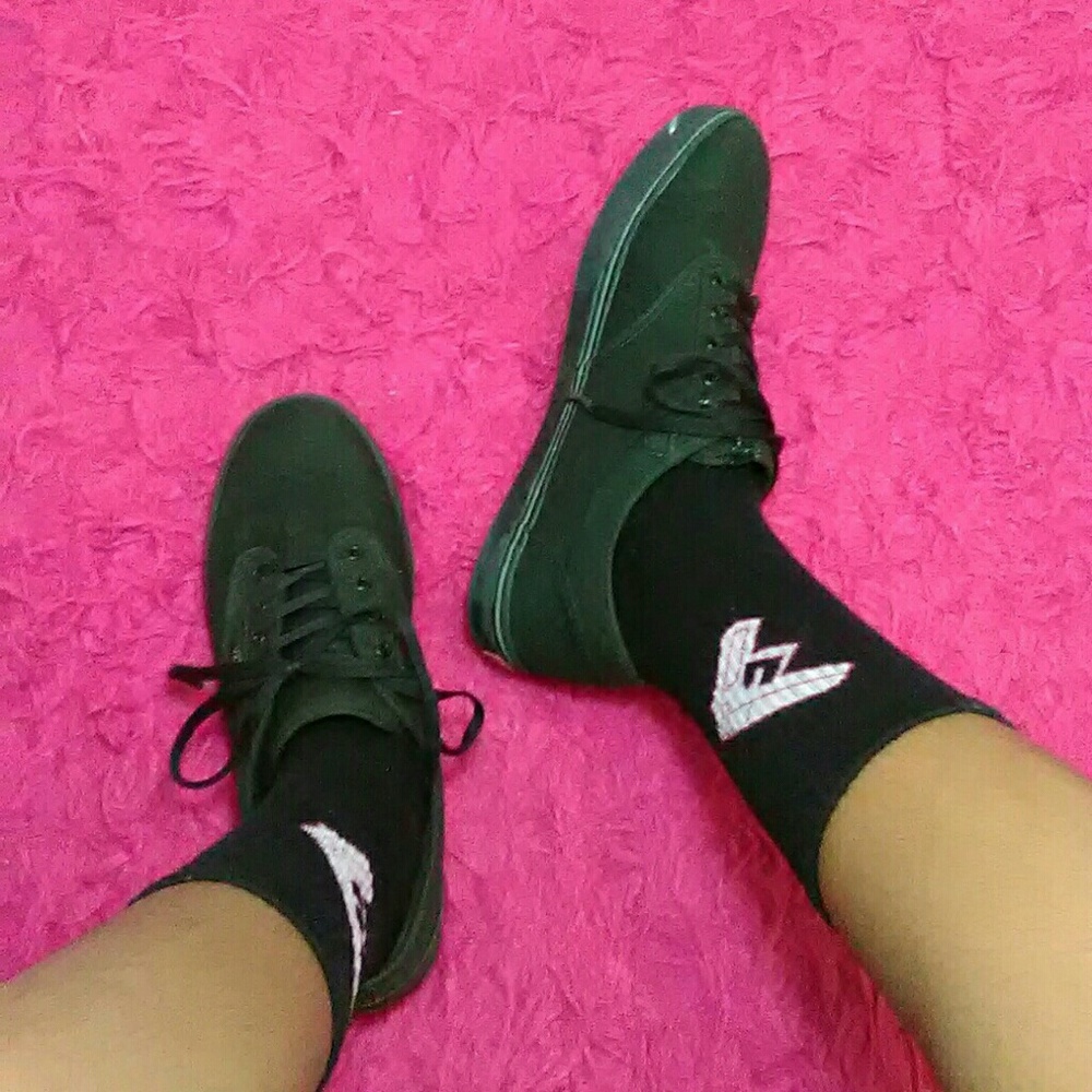 black vans .