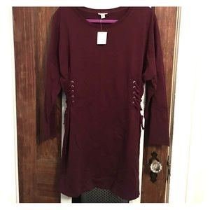 Wine Colored Dress from Urban Outfitters