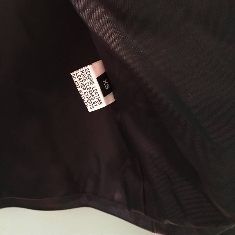 🆕🌸 Women’s Butter Soft Black Open Front Leather Jacket XS NWOT Genuine Leather - Picture 4 of 5