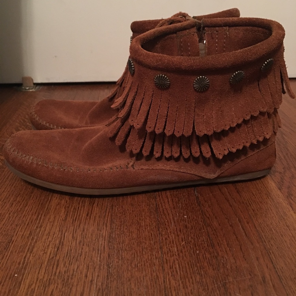 Minnetonka Fringe Booties