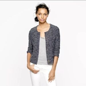 J. Crew navy micro tweed blazer jacket J. Crew navy micro tweed blazer jacket