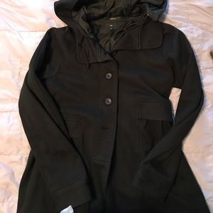 Fall jacket with detachable hood