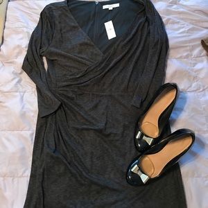 LOFT faux wrap dress