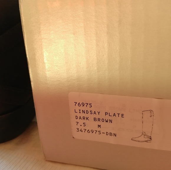 Frye Lindsay Plate Dark Brown 7.5 M Boots - Picture 4 of 4