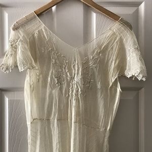 Vintage Lace Gown floral detail