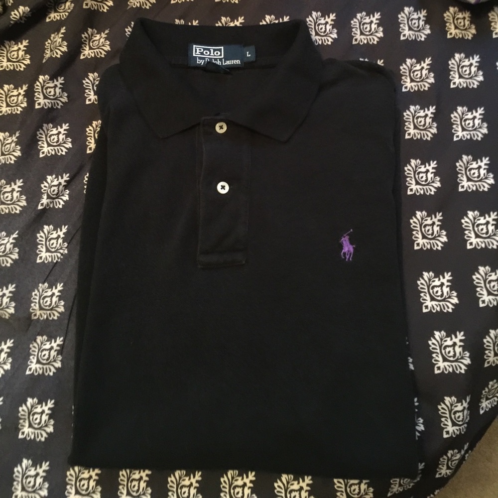Ralph Lauren black polo size large