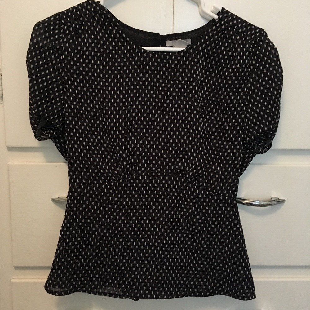 polka dot blouse