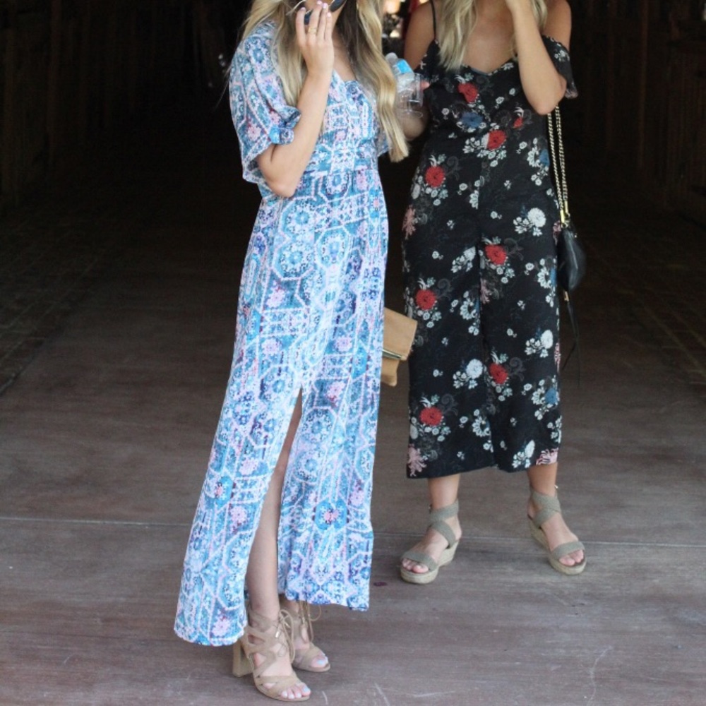 Anthropologie blue dress