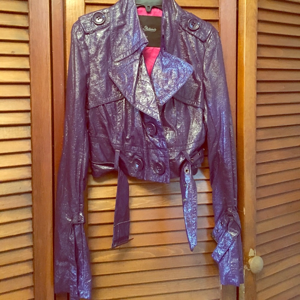 Short purple jacket