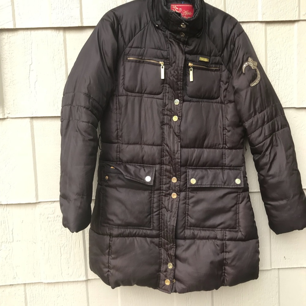 Woman coat Apple Bottoms Size medium Brown Zipper