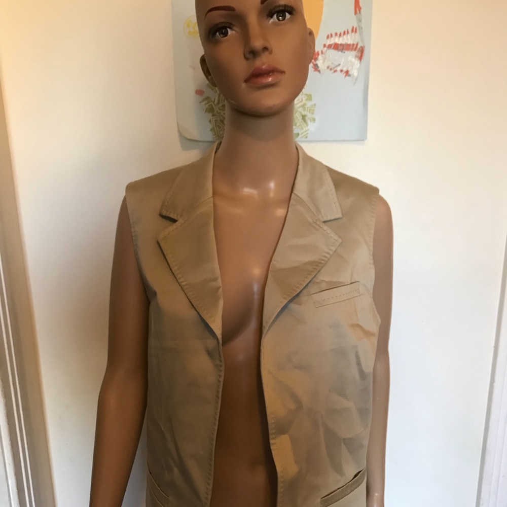 Chico’s Smooth Sophisticate Donovan khaki vest