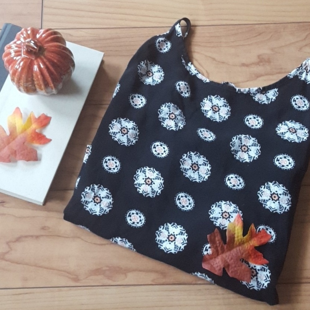 Beautiful Mandala Tank With A Caged Back