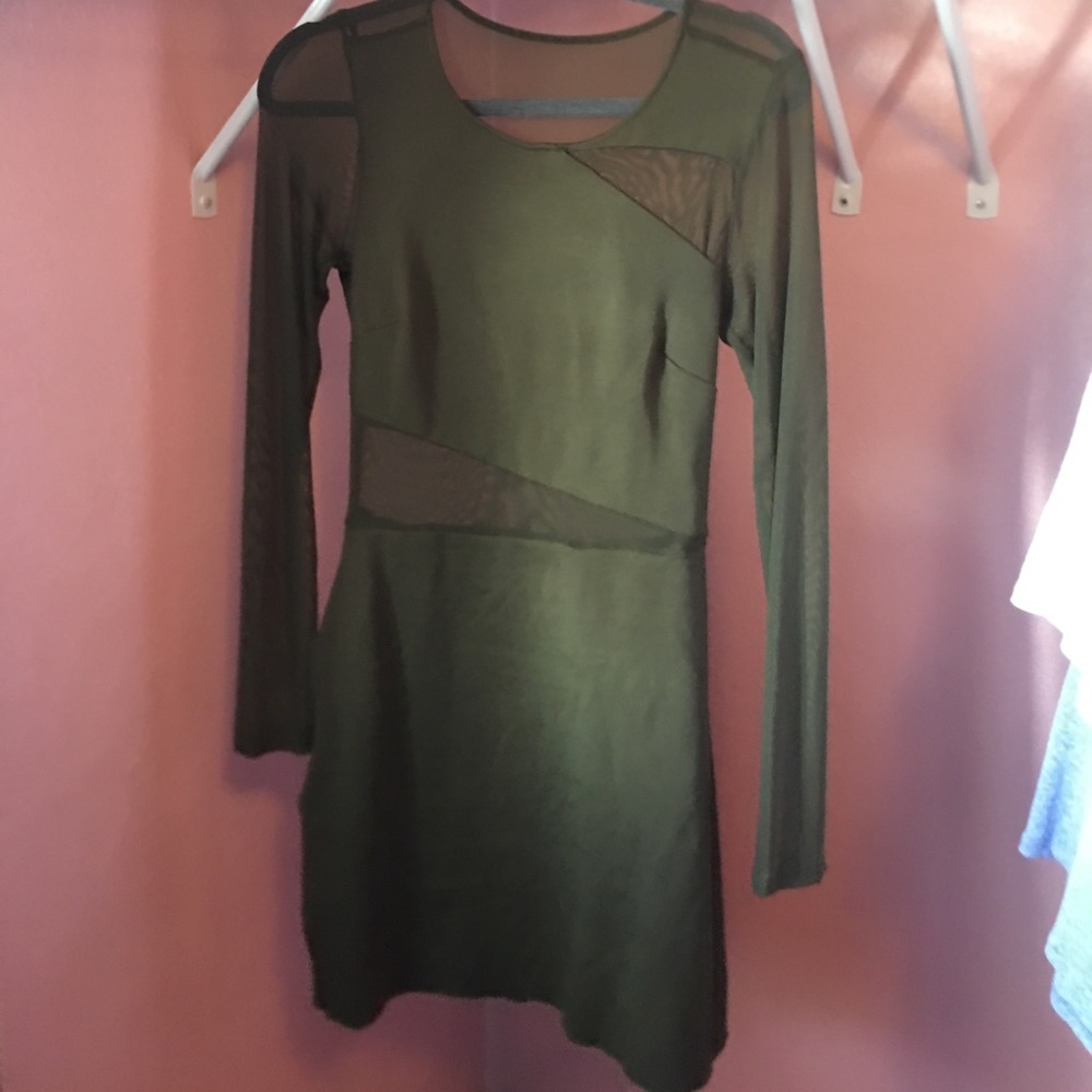 Cut out mesh dress