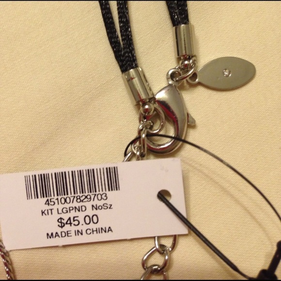 Chicos silver &black lariat necklace - Picture 4 of 6