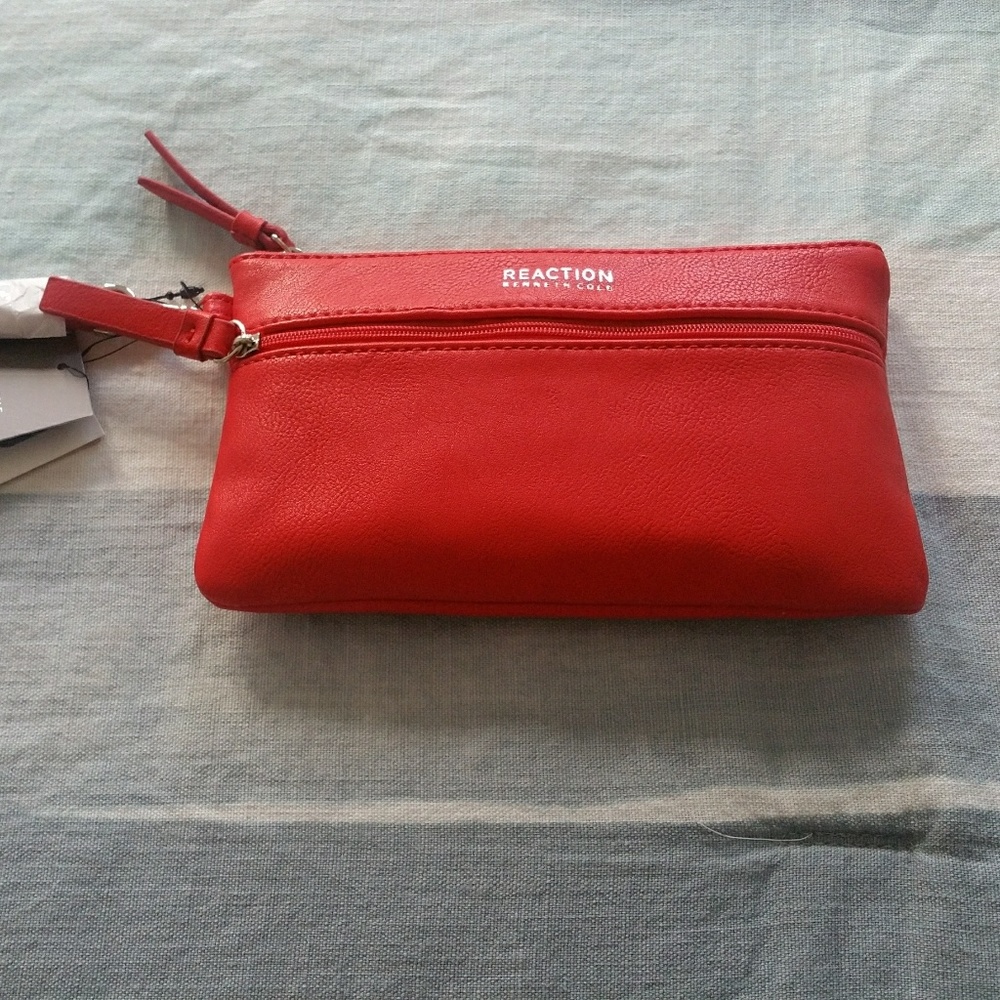 Red Kenneth Cole Reaction Wristlet