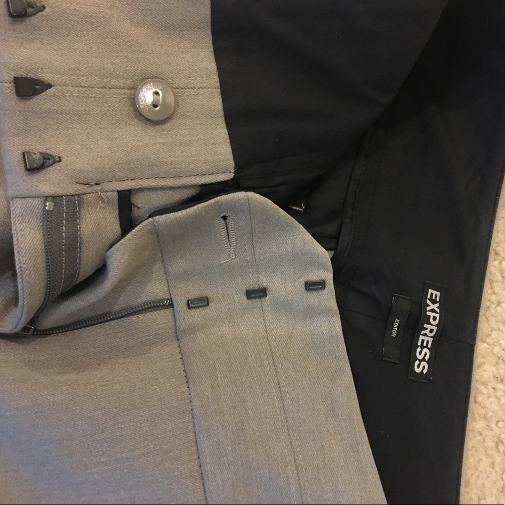 Express Editor Work Slacks, Size 6r. - image 4