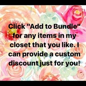 Bundle and make a reasonable offer!💖💖