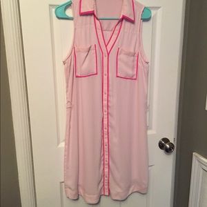 Express Pink Shirt Dress Express Pink Shirt Dress