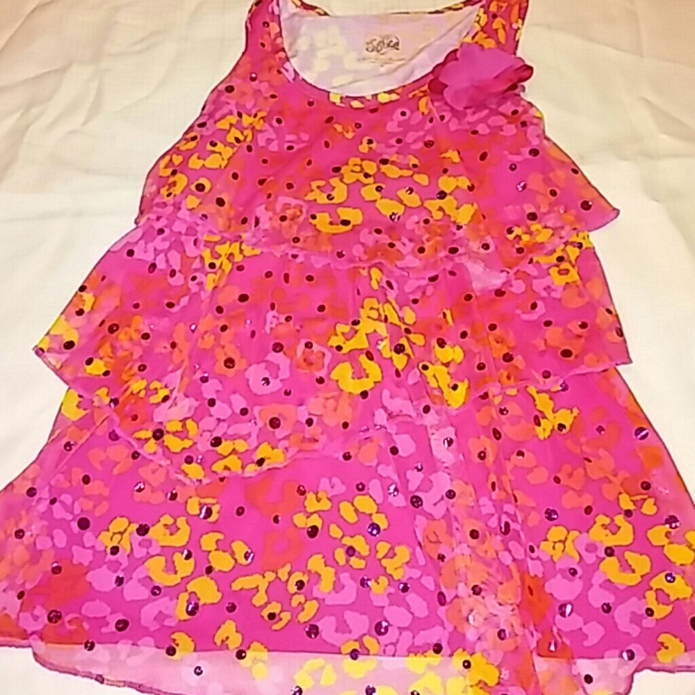 Justice sparkle flow triple row top