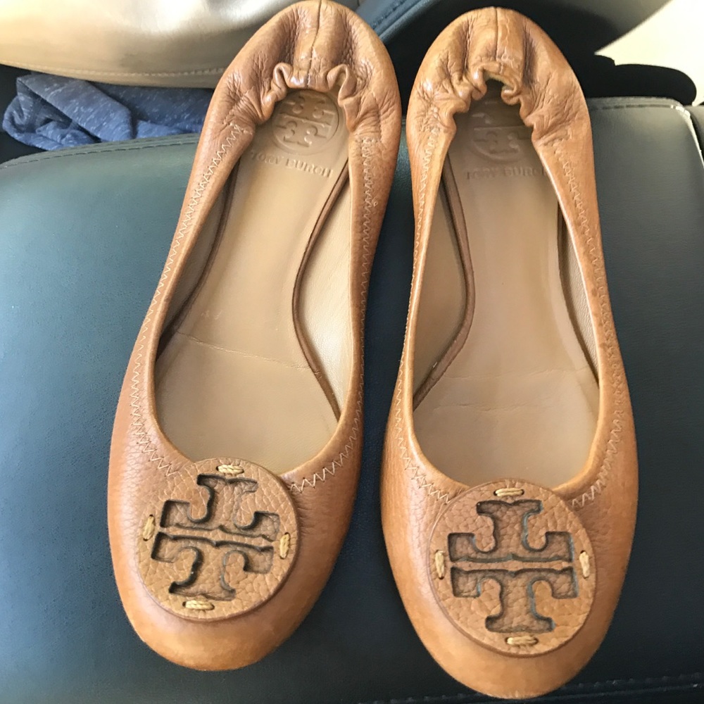 Tory burch camel flats