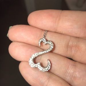 Open Heart ♥ Diamond Necklace 1/4 ct.
