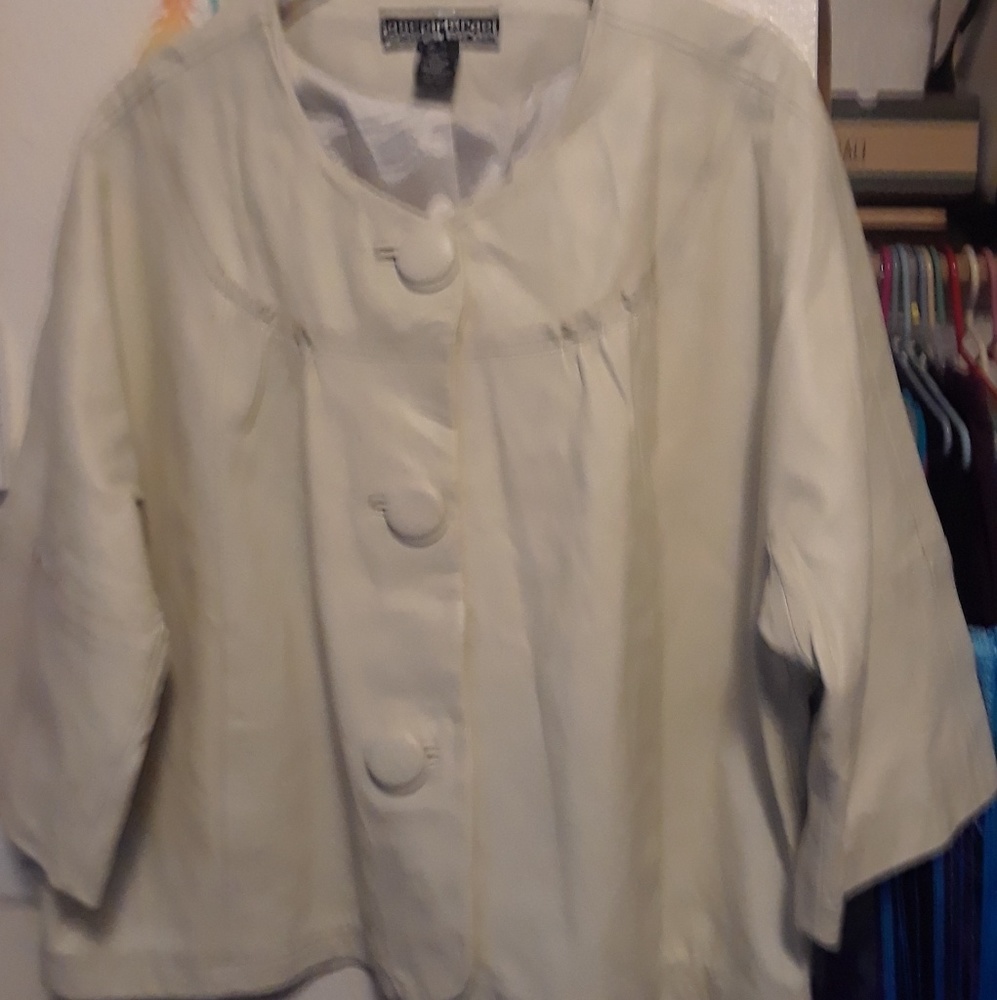 Plus Size Joseph Israel Lamb Leather Jacket