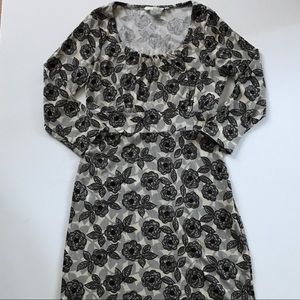 Knit floral boden dress