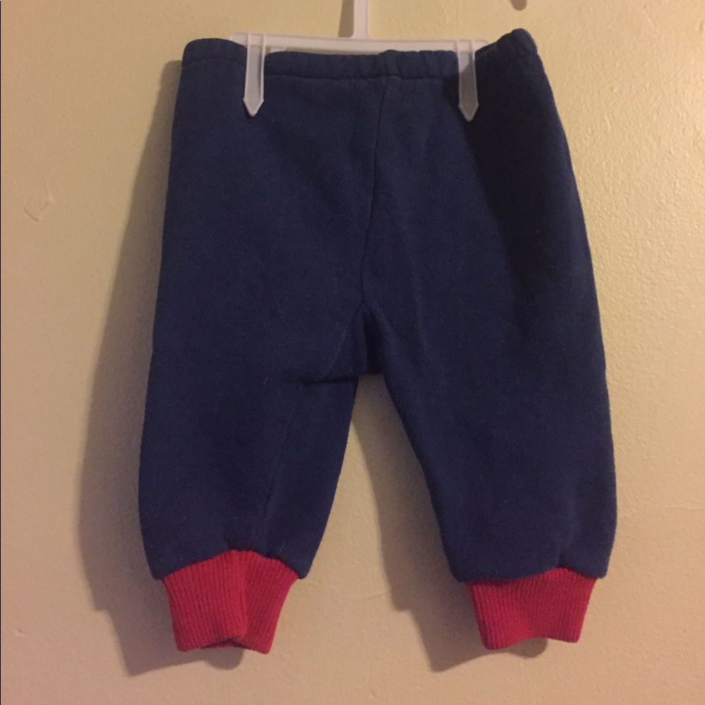 Boys unbranded blue sweatpants sz 12m sec1405
