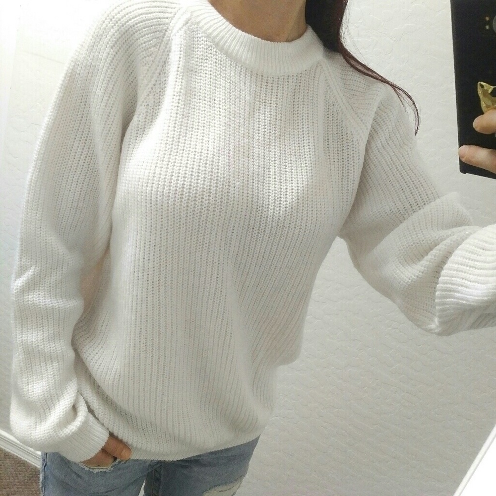 Snow White Knit Sweater