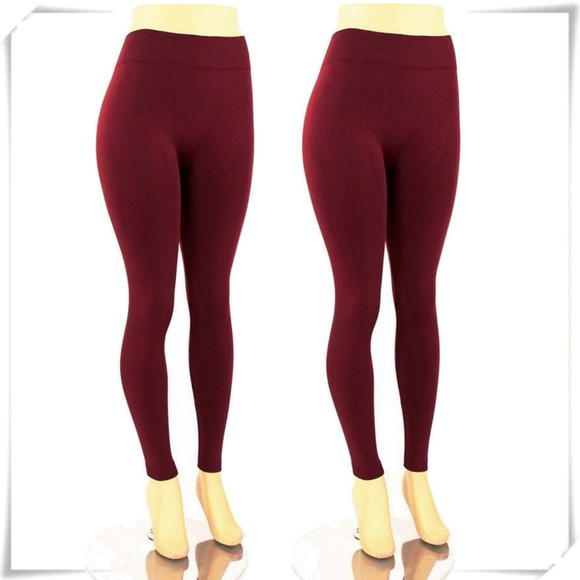 Pants - Fleece winter warm leggings ONE PLUS SIZE
