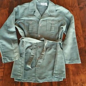 Chico's army green jacket