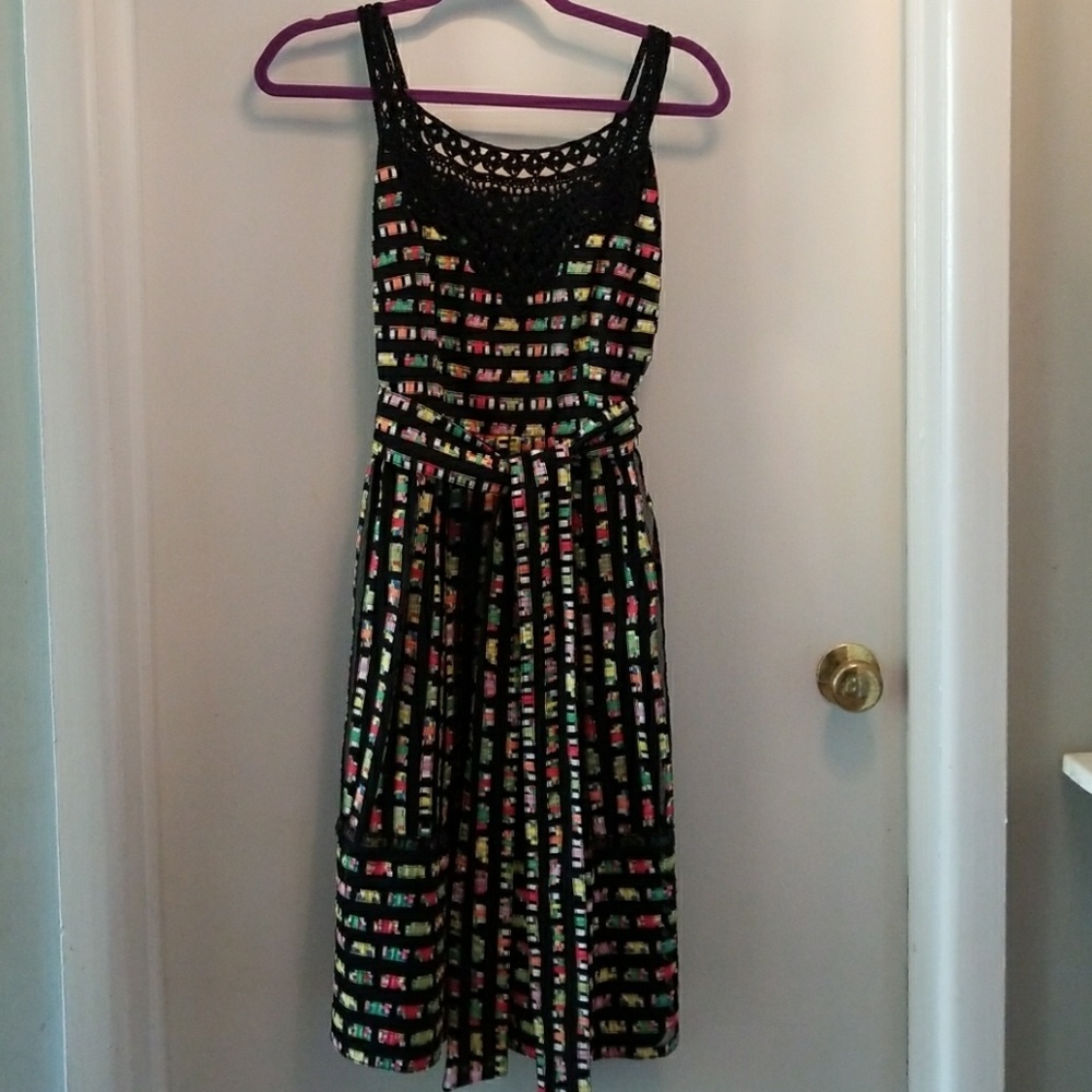 Cynthia Steffe multi colored crochet top