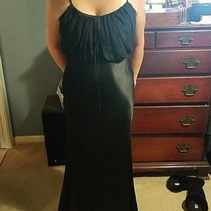 Long black evening gown