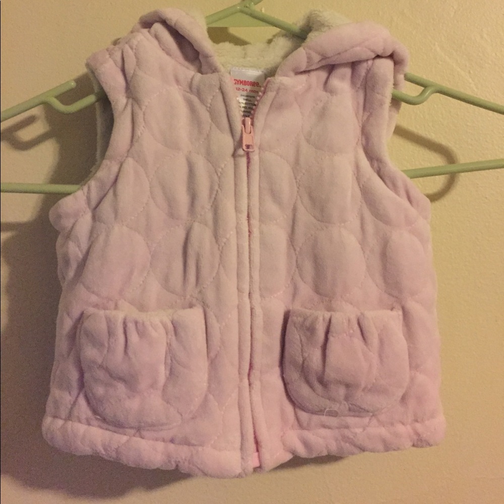 Gymboree pink vest 12-24m sec1403