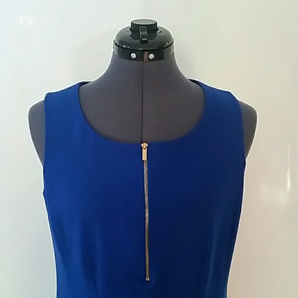 Nine West cobalt blue a-line dress