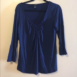 Navy blue Will Smith long sleeve shirt. size lg