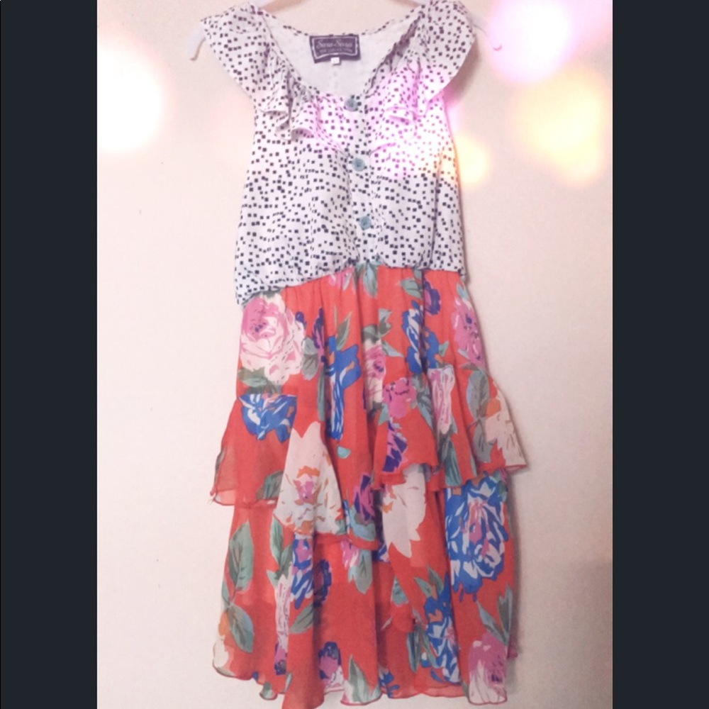 ✨Flowy multi coloured dress✨