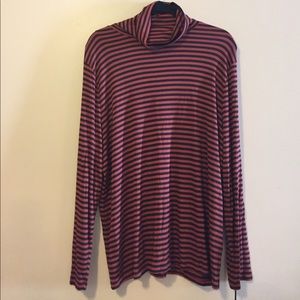 Ava & Viv new orange and black stripe turtle neck